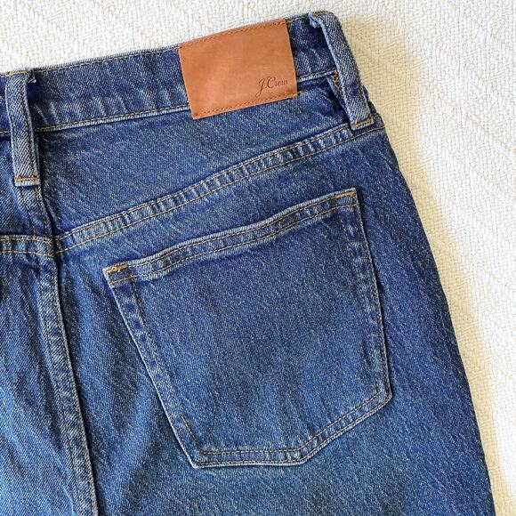 J.Crew 10" Billie Demi Boot Crop Jeans Button Fly Blue Denim Womens Size 29 - Picture 6 of 9